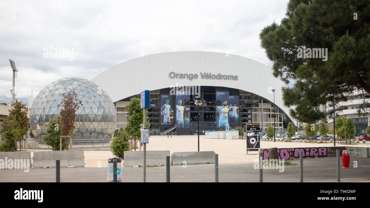 Orange velodrome stadium (vista posteriore) Foto Stock