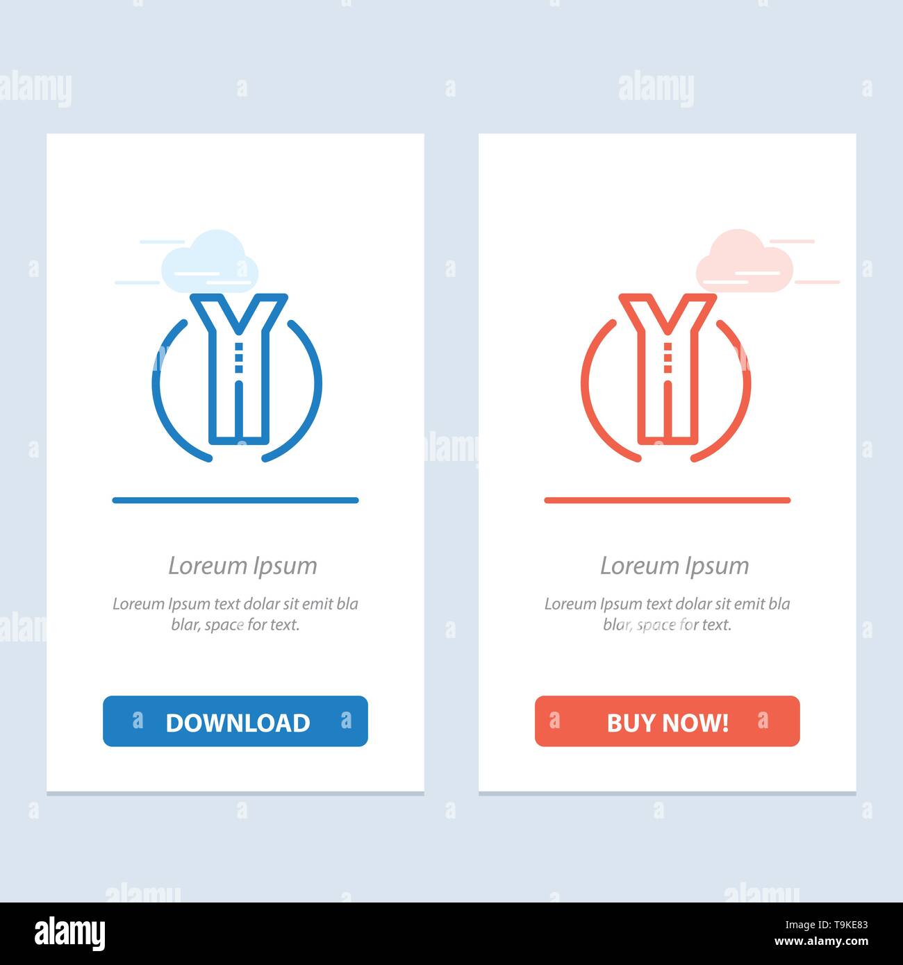 Road Trip, due vie, posizione di blu e di rosso e di Download Acquista web widget modello di scheda Illustrazione Vettoriale