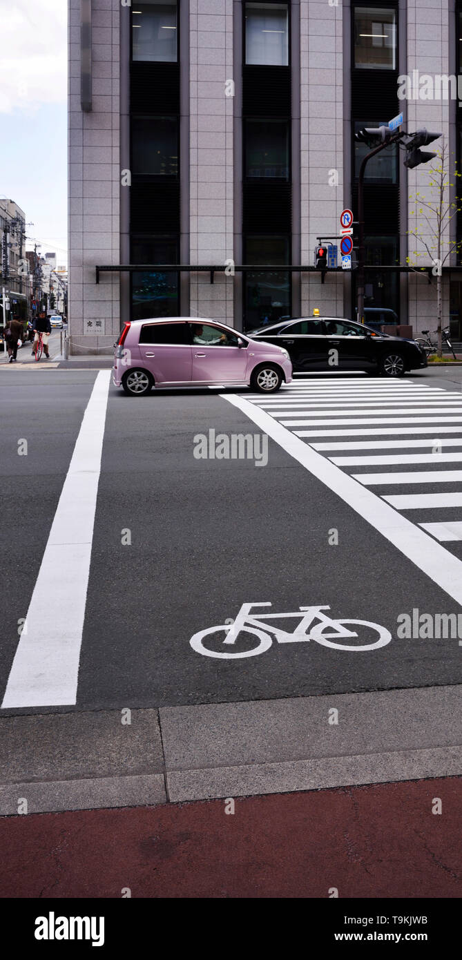 Percorso ciclo Giappone Foto Stock