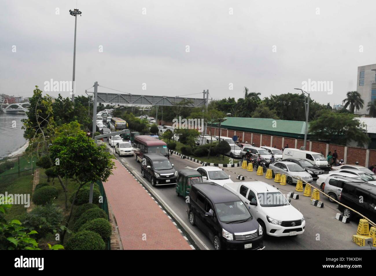 Traffico jam 19,may2019dhaka Bangladesh,traffico jam inn dhaka hatir jheel© Nazmul Islam/alamay live news Foto Stock