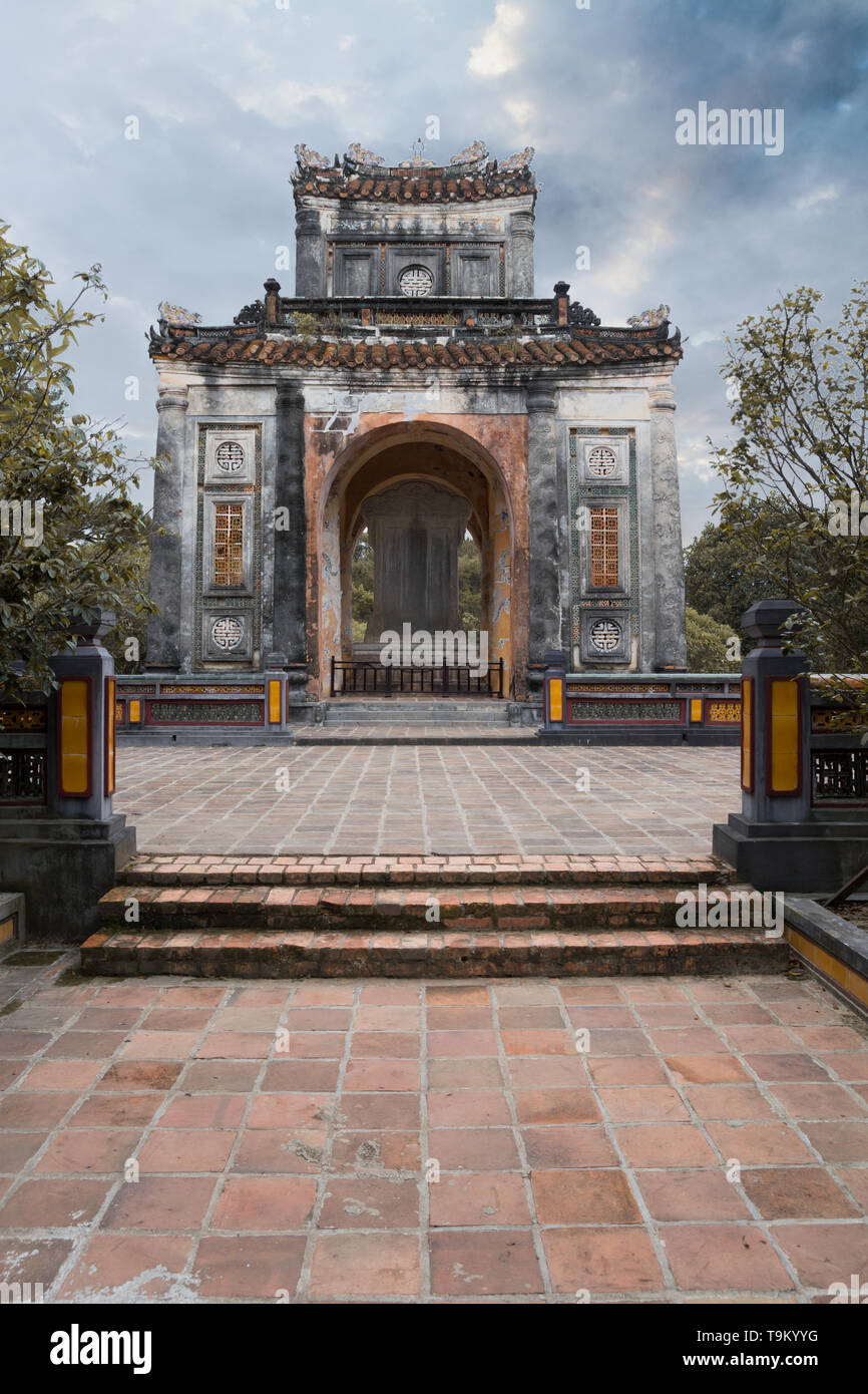 Tu Duc imperatore tomba di Hue Vietnam Foto Stock