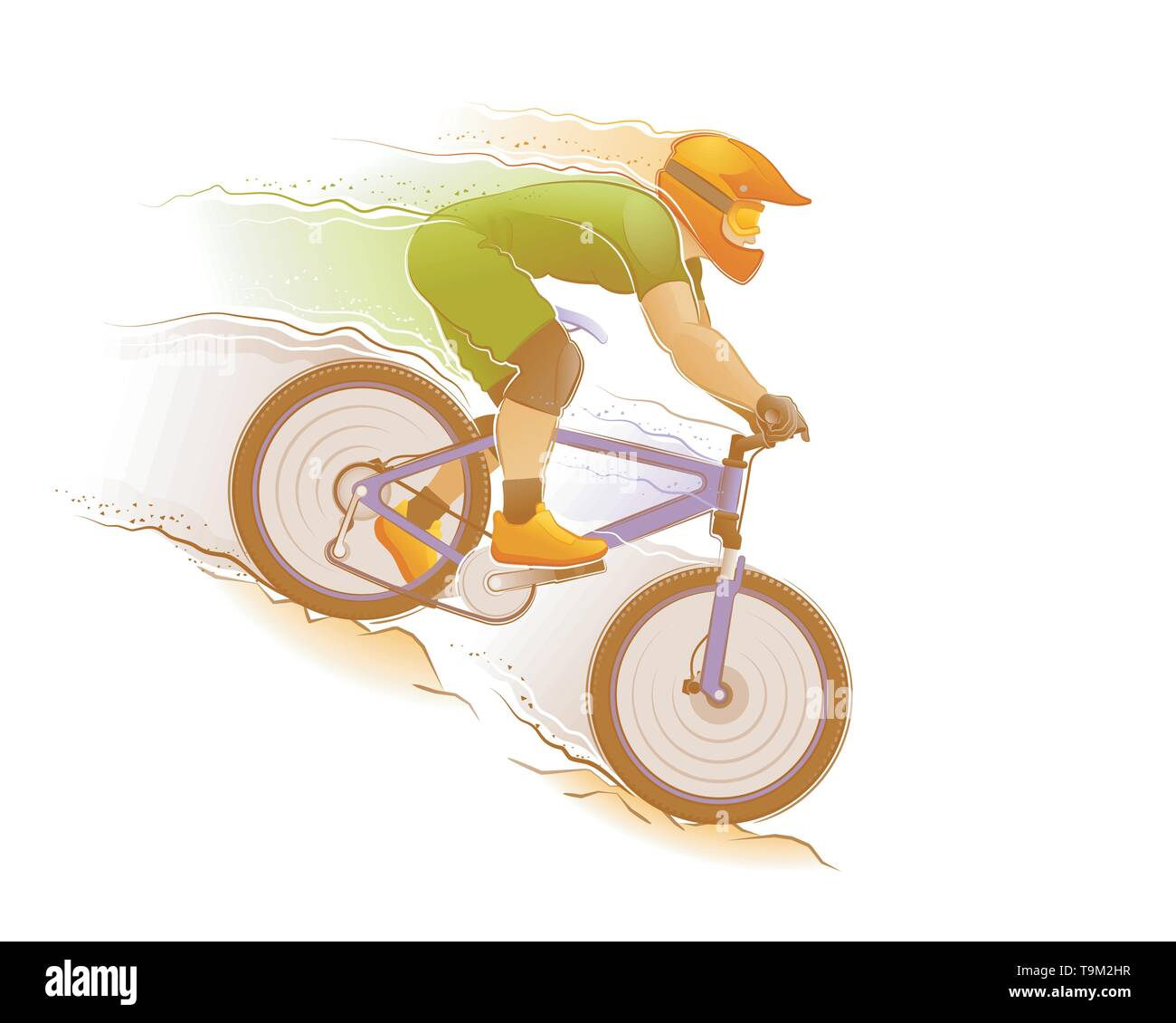 Mountain bike Illustrazione Vettoriale