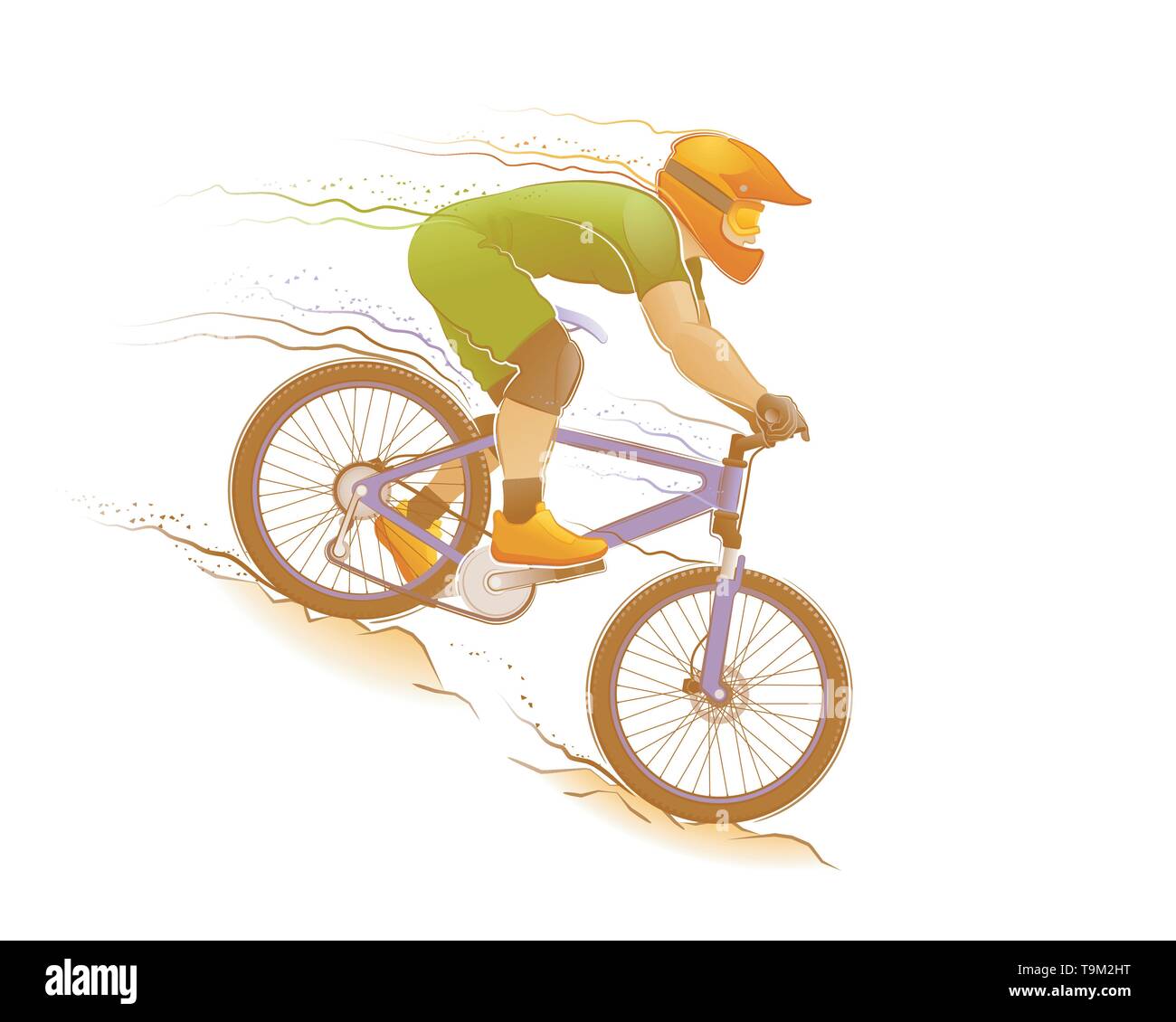 Mountain bike Illustrazione Vettoriale