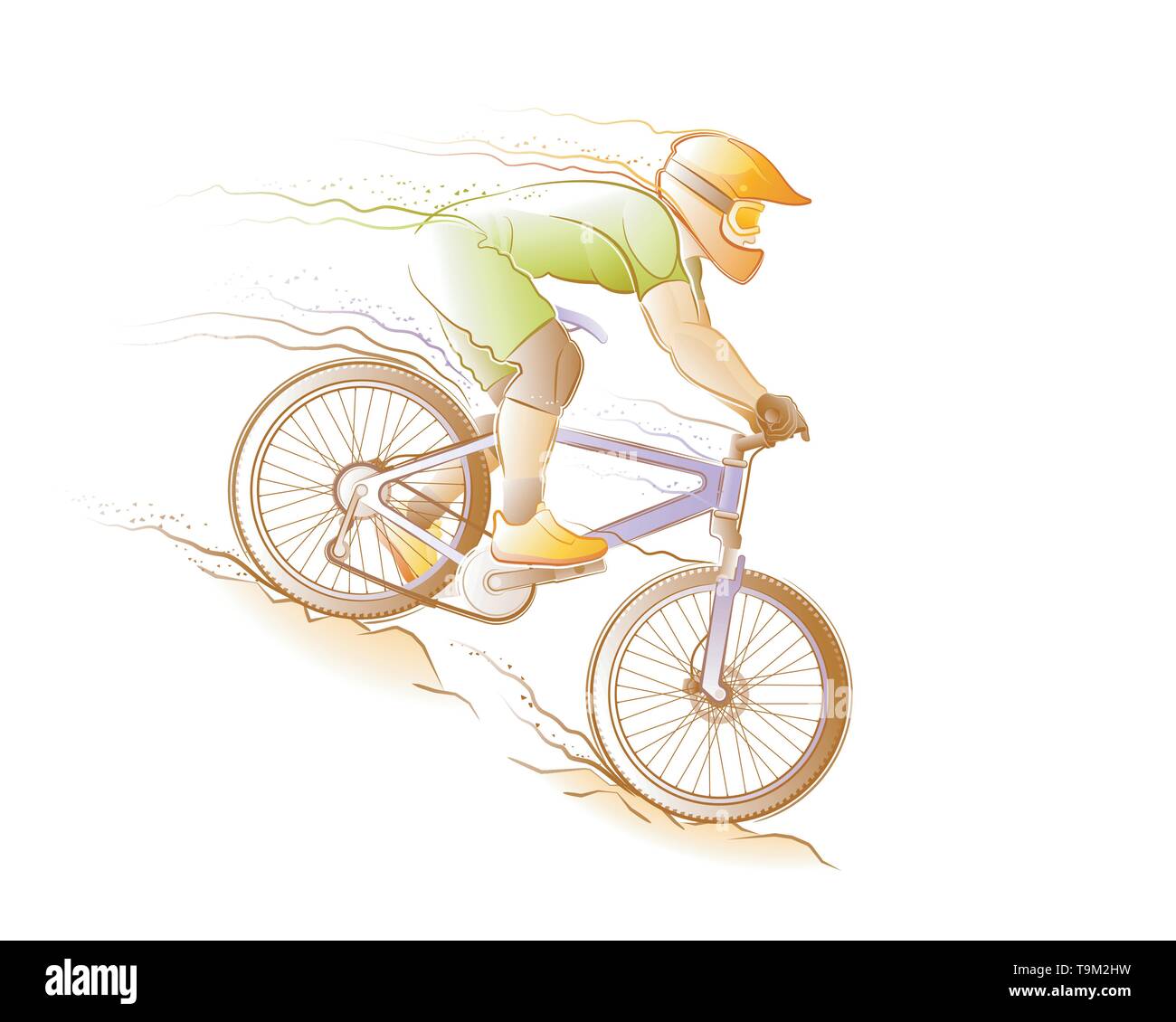 Mountain bike Illustrazione Vettoriale