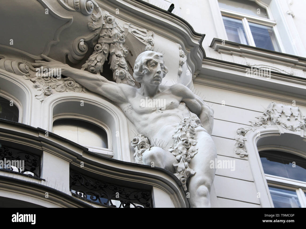 Art Nouveau appartamento a Praga Foto Stock