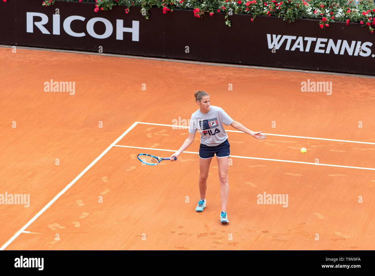 Karolína Plíšková - Foro Italico - Master 1000 - Roma 2019 - Italia Foto Stock