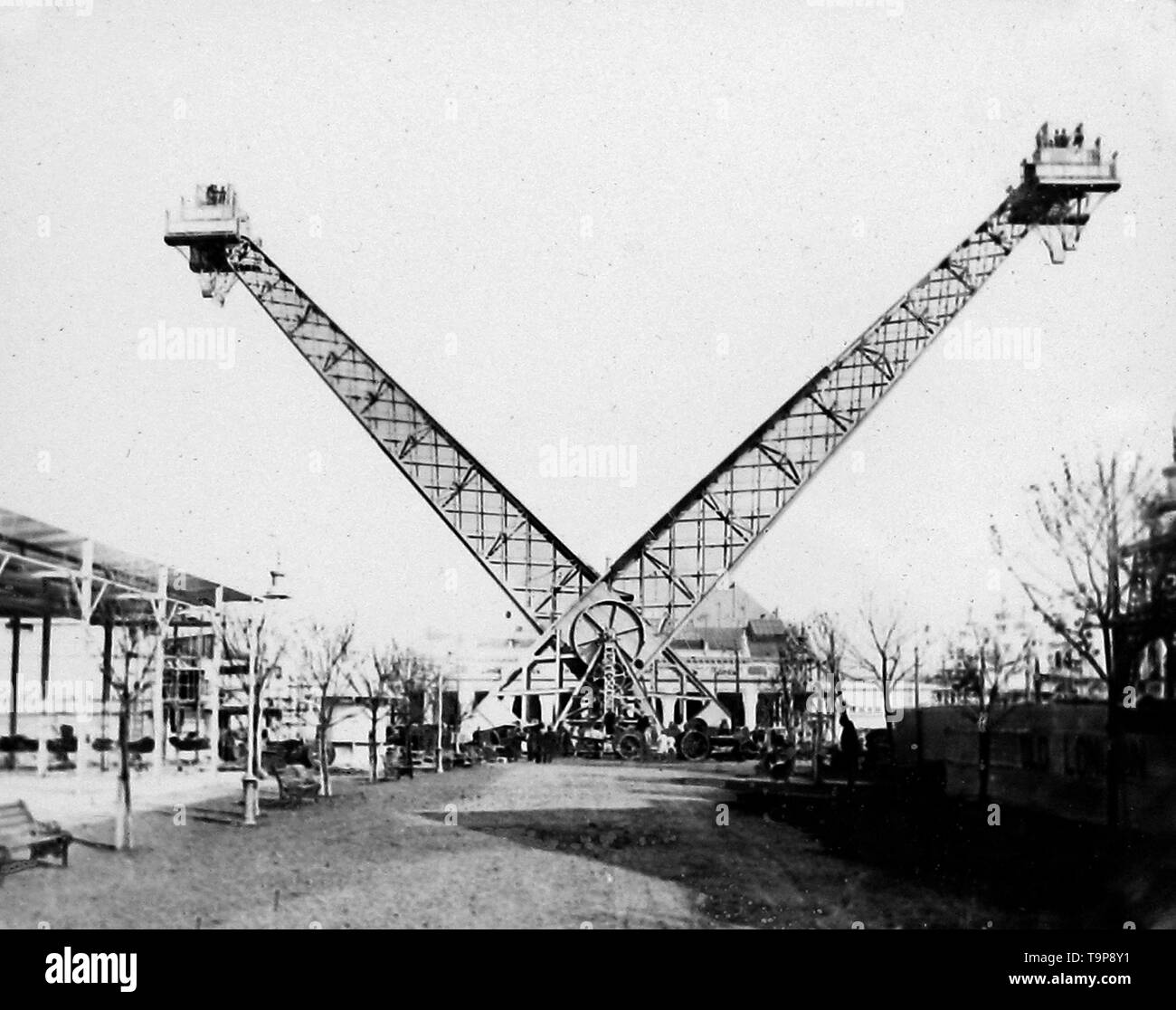 Flip-falda di Franco British Exhibition, White City, Londra nel 1908 Foto Stock