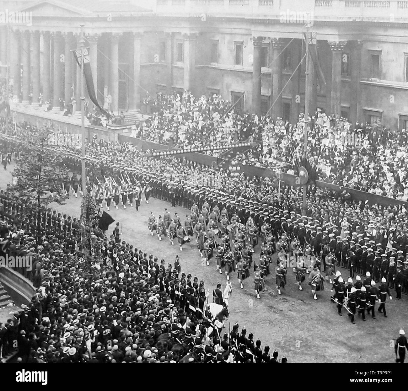 Trafalgar Square Queen Victoria Giubileo di Diamante Foto Stock