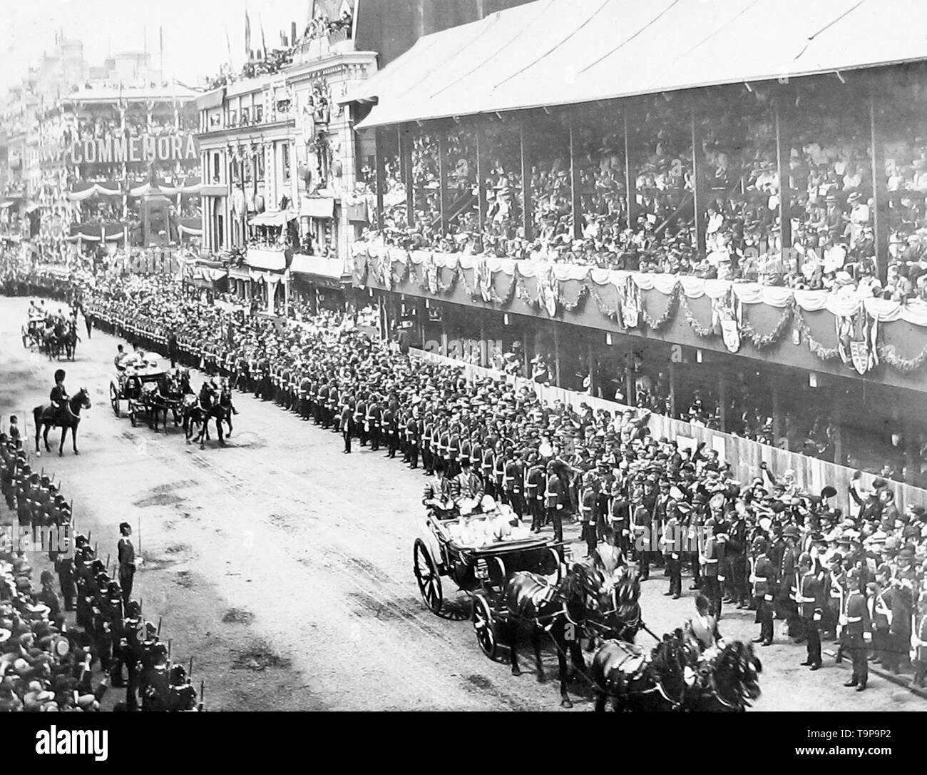 Pall Mall Queen Victoria Giubileo di Diamante Foto Stock