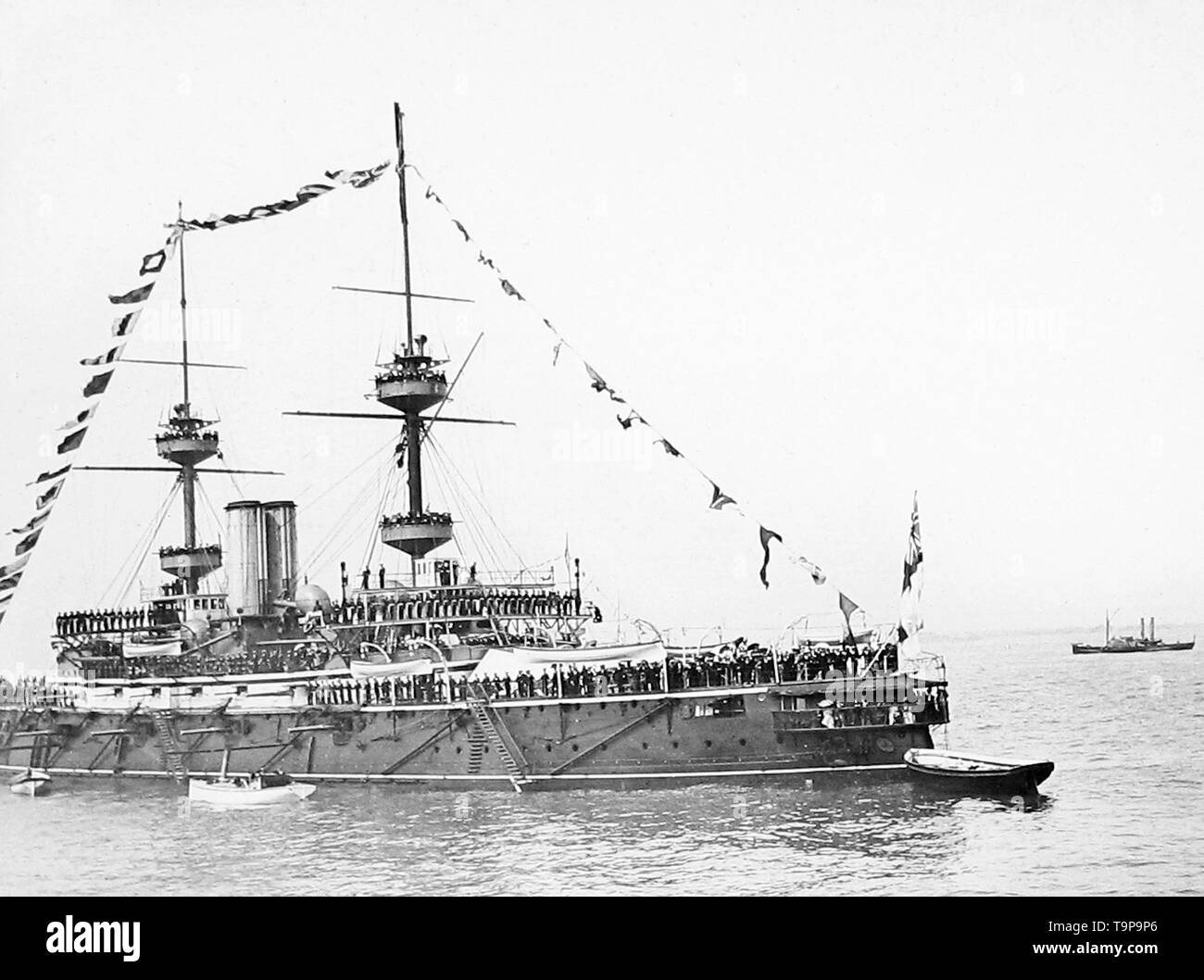 Queen Victoria Diamond Giubileo Naval Review, il Thunderer Foto Stock