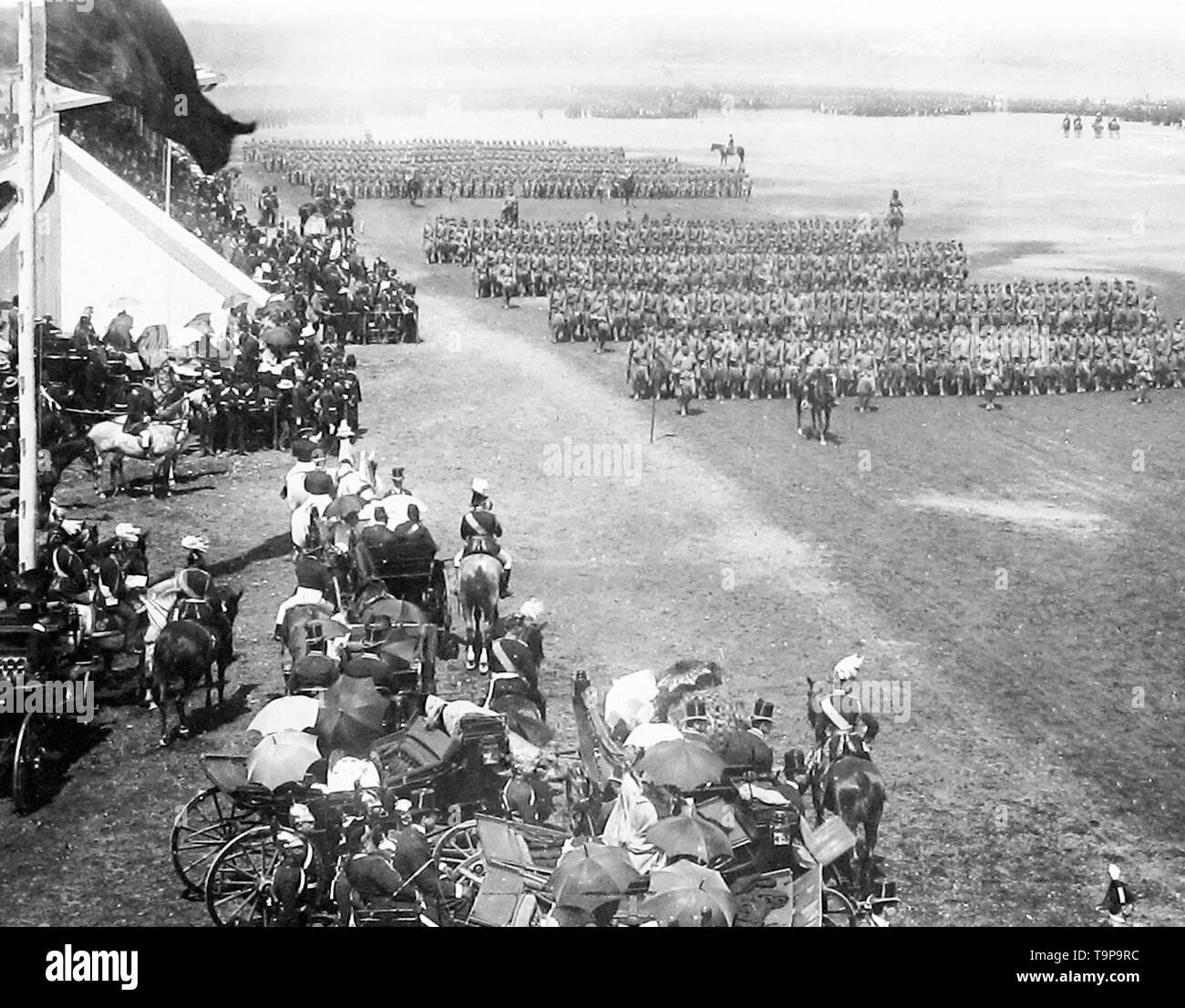 Volontari Review, Queen Victoria Giubileo a Monteforte Irpino Foto Stock