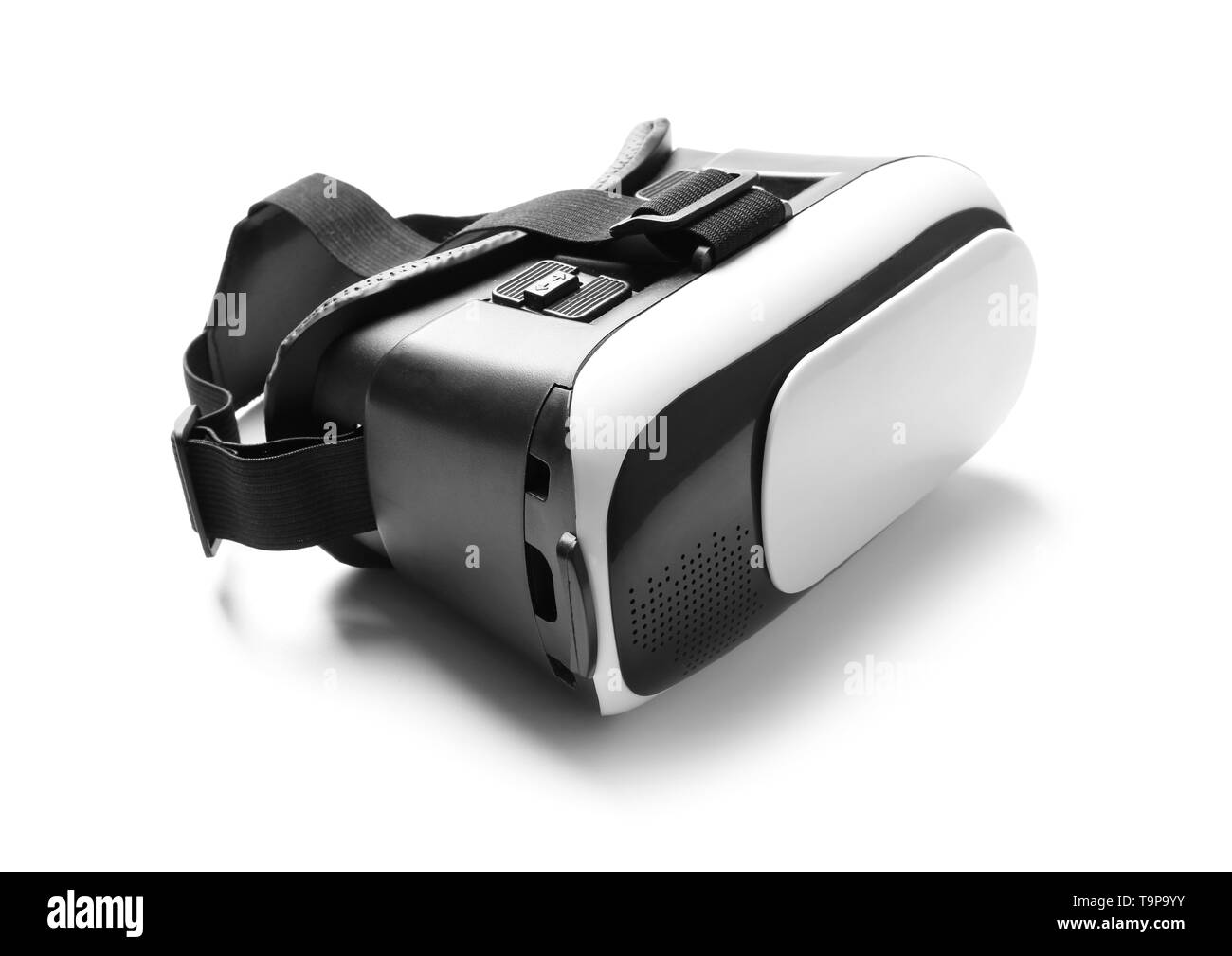 Occhiali per realtà virtuale su sfondo bianco Foto Stock