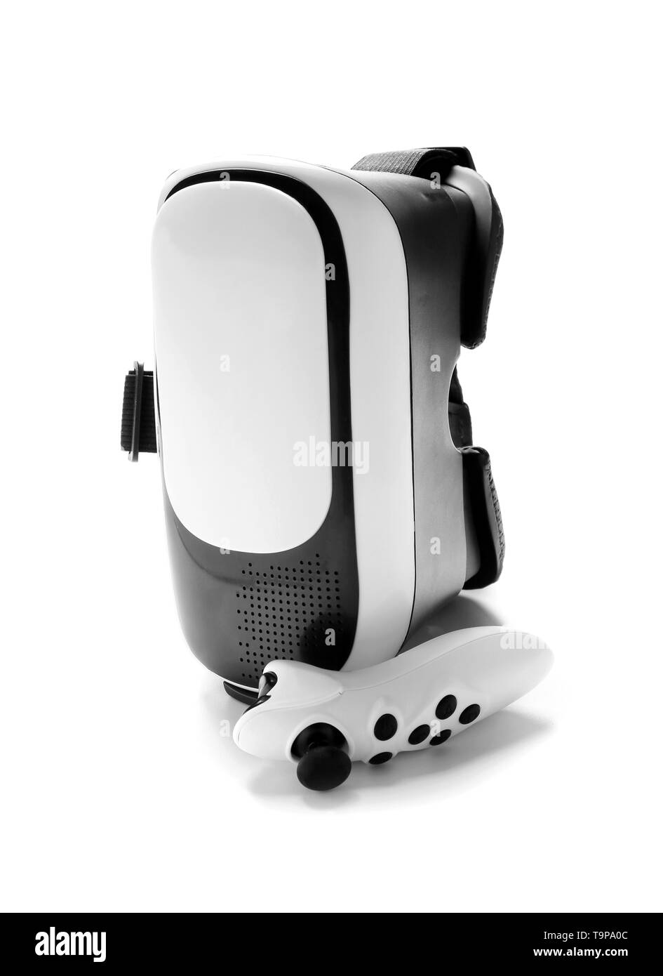 Occhiali per realtà virtuale su sfondo bianco Foto Stock