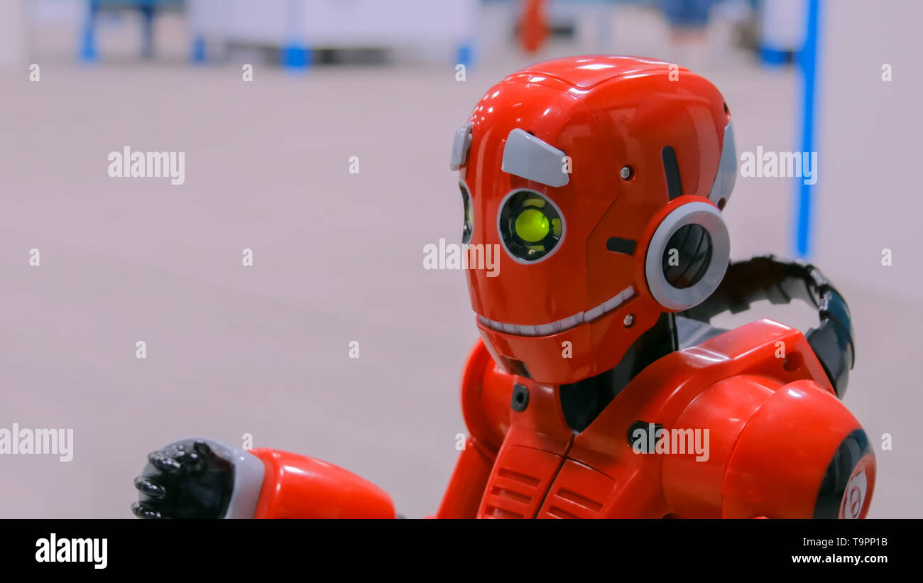 Simpatico robot umanoide Foto Stock
