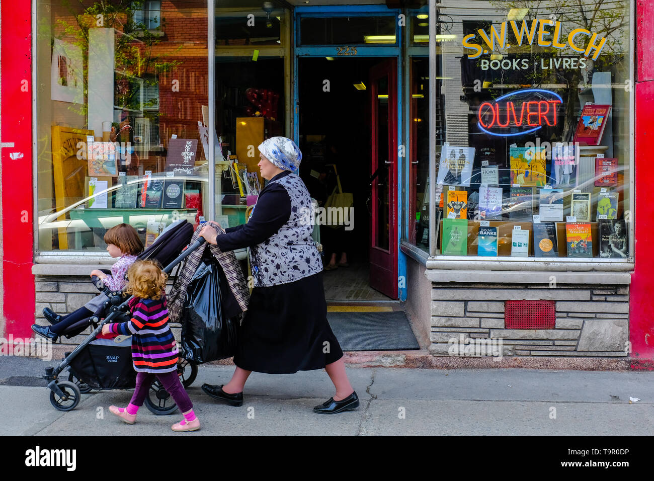Saint Viateur Street, Mile End, Montreal Foto Stock