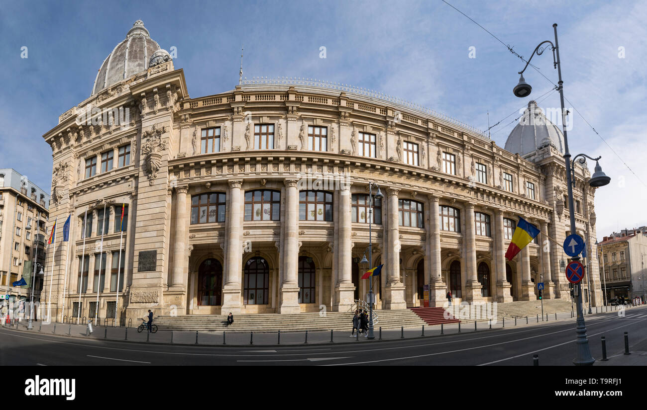 Bucarest, Romania - 16 Marzo 2019: Romania Museo Nazionale di Storia conosciuta anche come il Palazzo postale è stato costruito nel 1900. Foto Stock