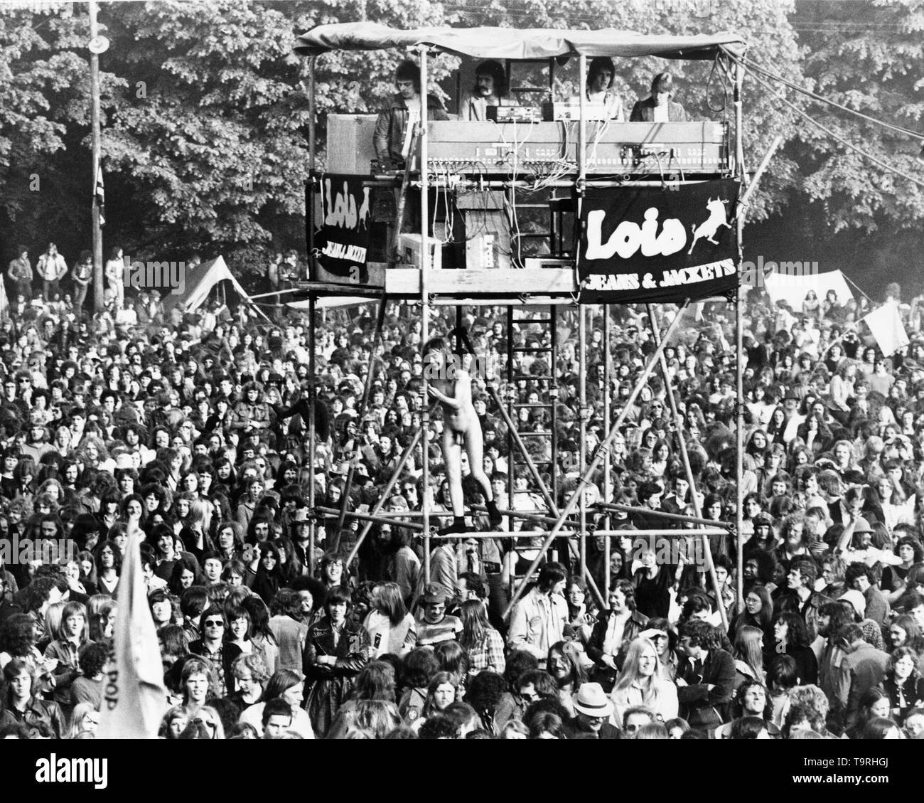 Festival, rosa pop-oo geleen, Paesi Bassi - 1971 (foto Gijsbert Hanekroot) Foto Stock