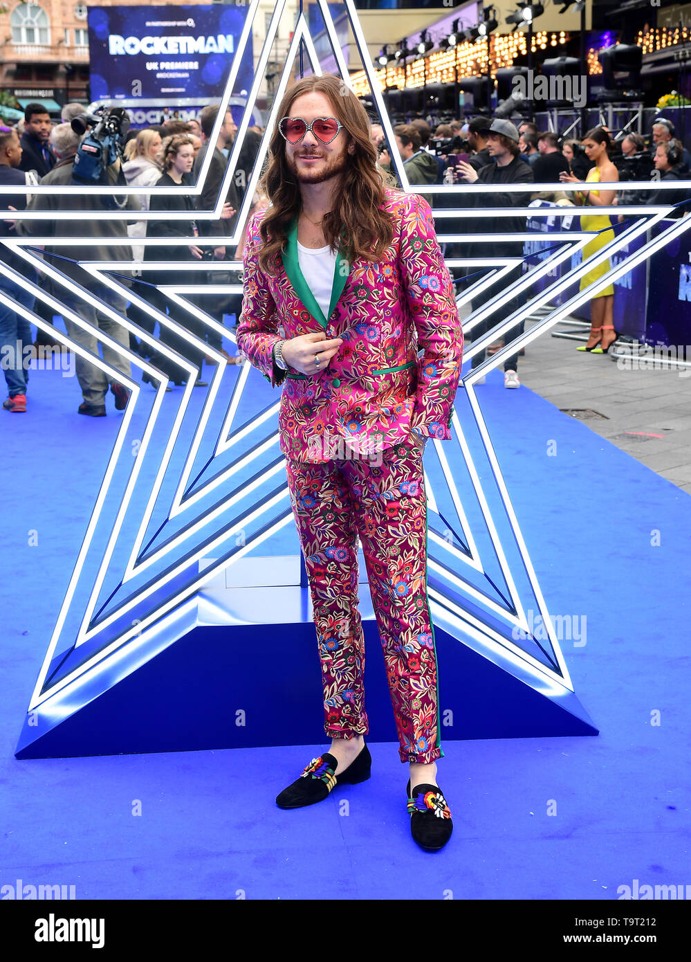 Riccardo Simonetti frequentando il Rocketman UK Premiere, a l'Odeon Luxe, Leicester Square, Londra. Foto Stock