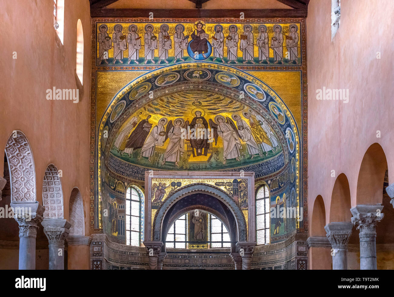 Euphrasius basilica, patrimonio mondiale dell UNESCO, Porec Istrien, Croazia, Europa Euphrasius-Basilika, UNESCO Welterbe, Kroatien, Europa Foto Stock