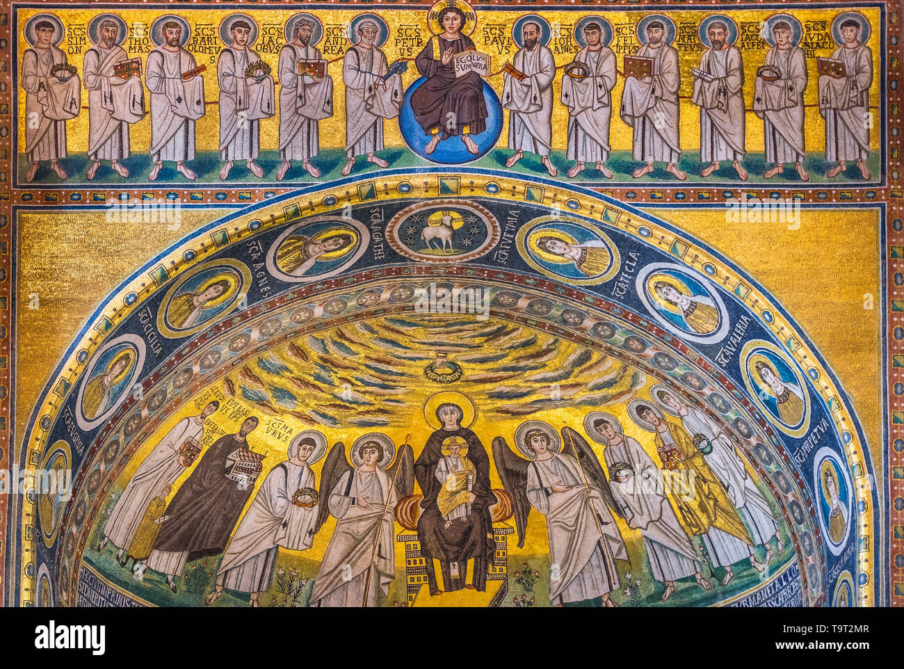 Euphrasius basilica, patrimonio mondiale dell UNESCO, Porec Istrien, Croazia, Europa Euphrasius-Basilika, UNESCO Welterbe, Kroatien, Europa Foto Stock