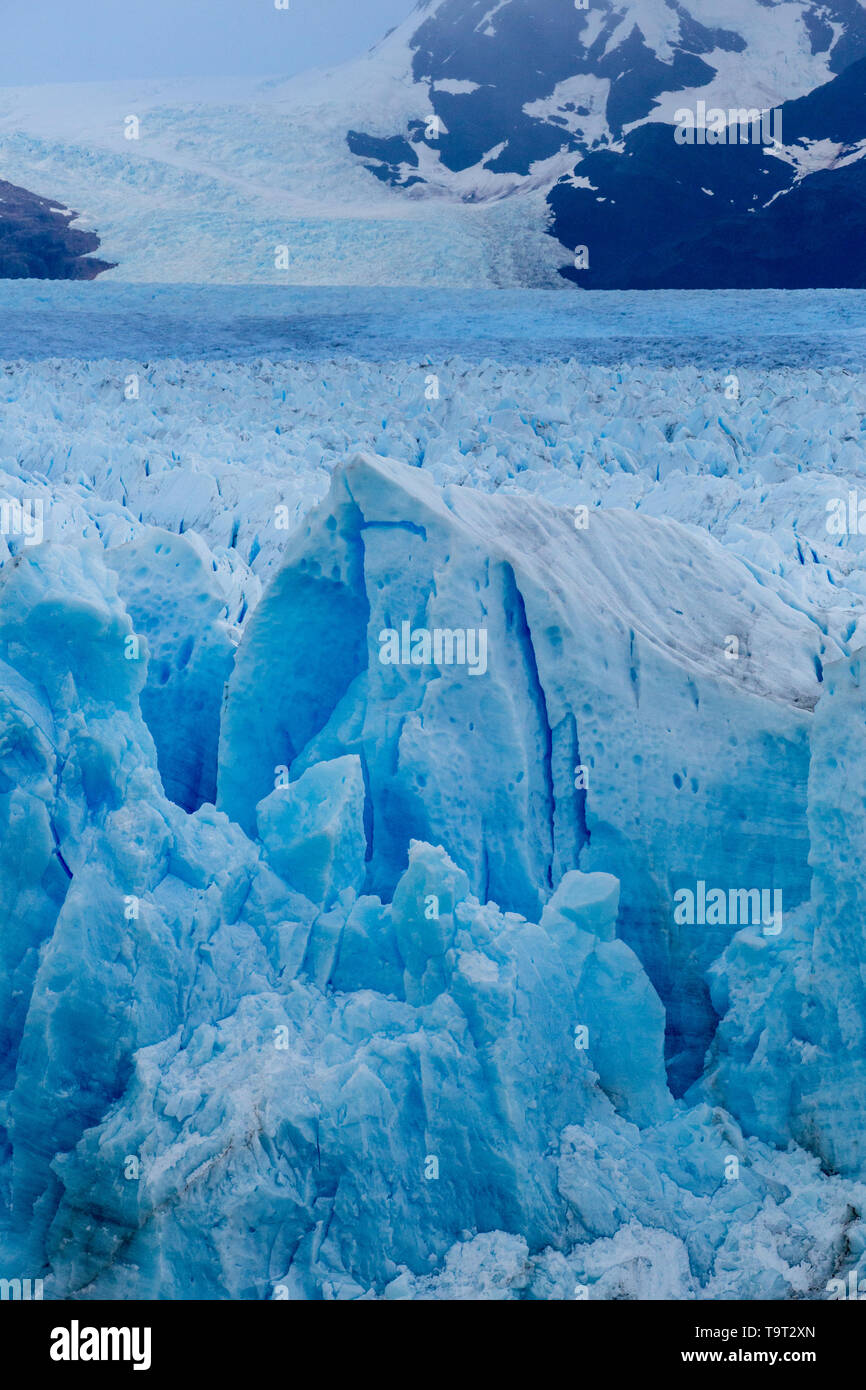 Dettaglio Immagini del Ghiacciaio Perito Moreno nel parco nazionale Los Glaciares nella regione di Patagonia Argentina, sulla punta meridionale del Sud America. Foto Stock