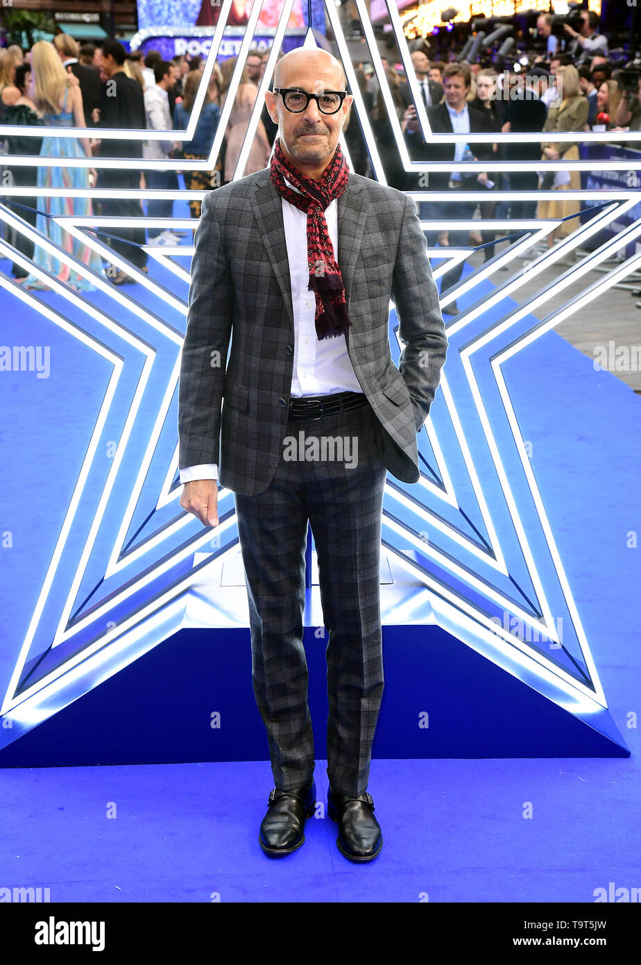 Stanley Tucci frequentando il Rocketman UK Premiere, a l'Odeon Luxe, Leicester Square, Londra. Foto Stock