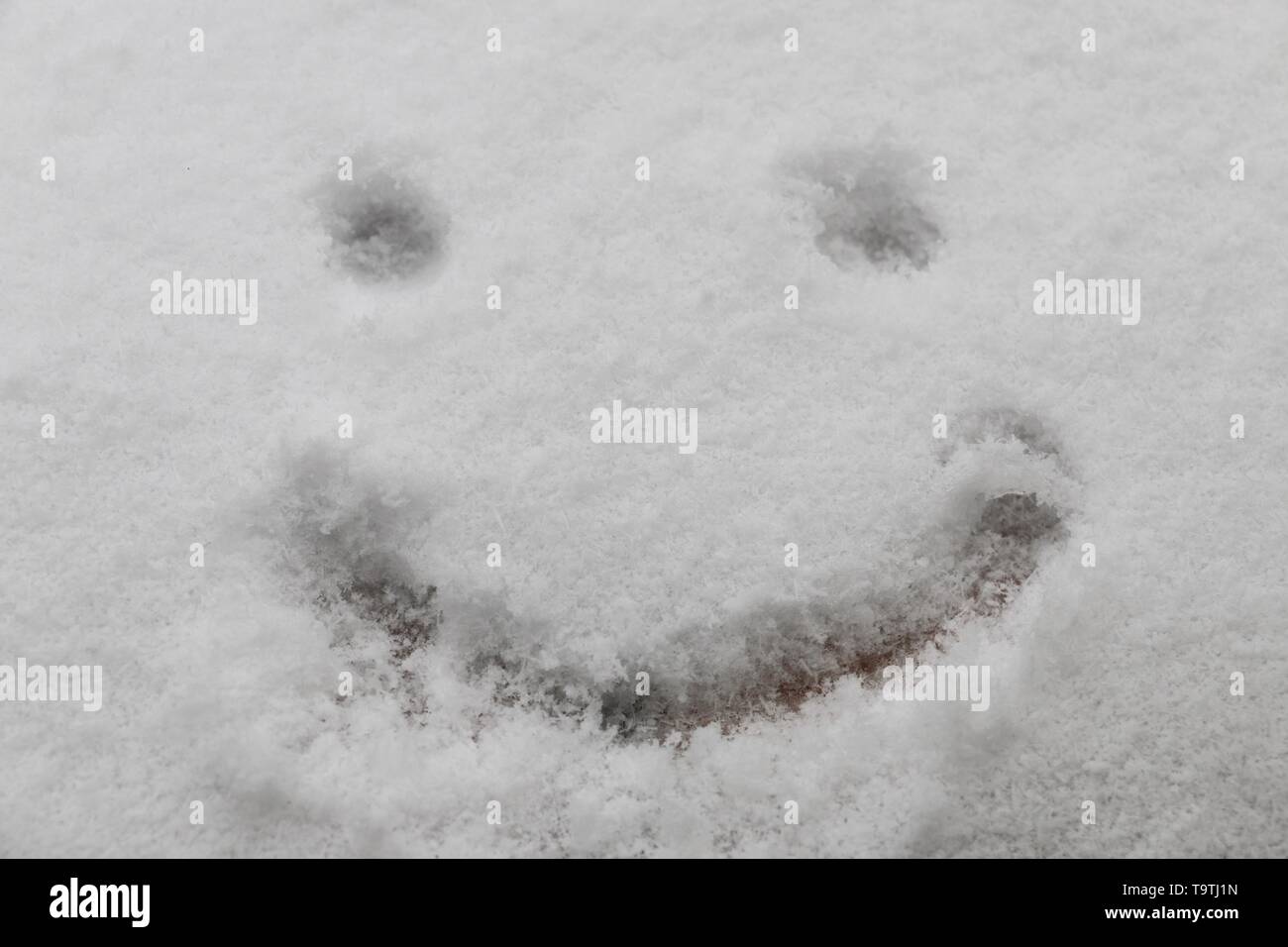 Il sud della Francia - Snowy Smiley Foto Stock