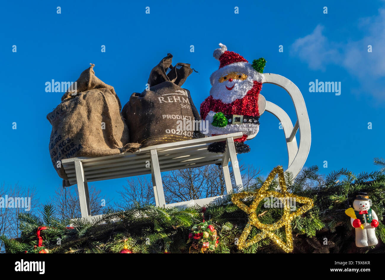 Nativo di Baden Baden Christkindelsmarkt, Fiera di Natale a Baden-Baden, Baden-Württemberg, Germania, Europa Baden-Badener Christkindelsmarkt, Weihnac Foto Stock