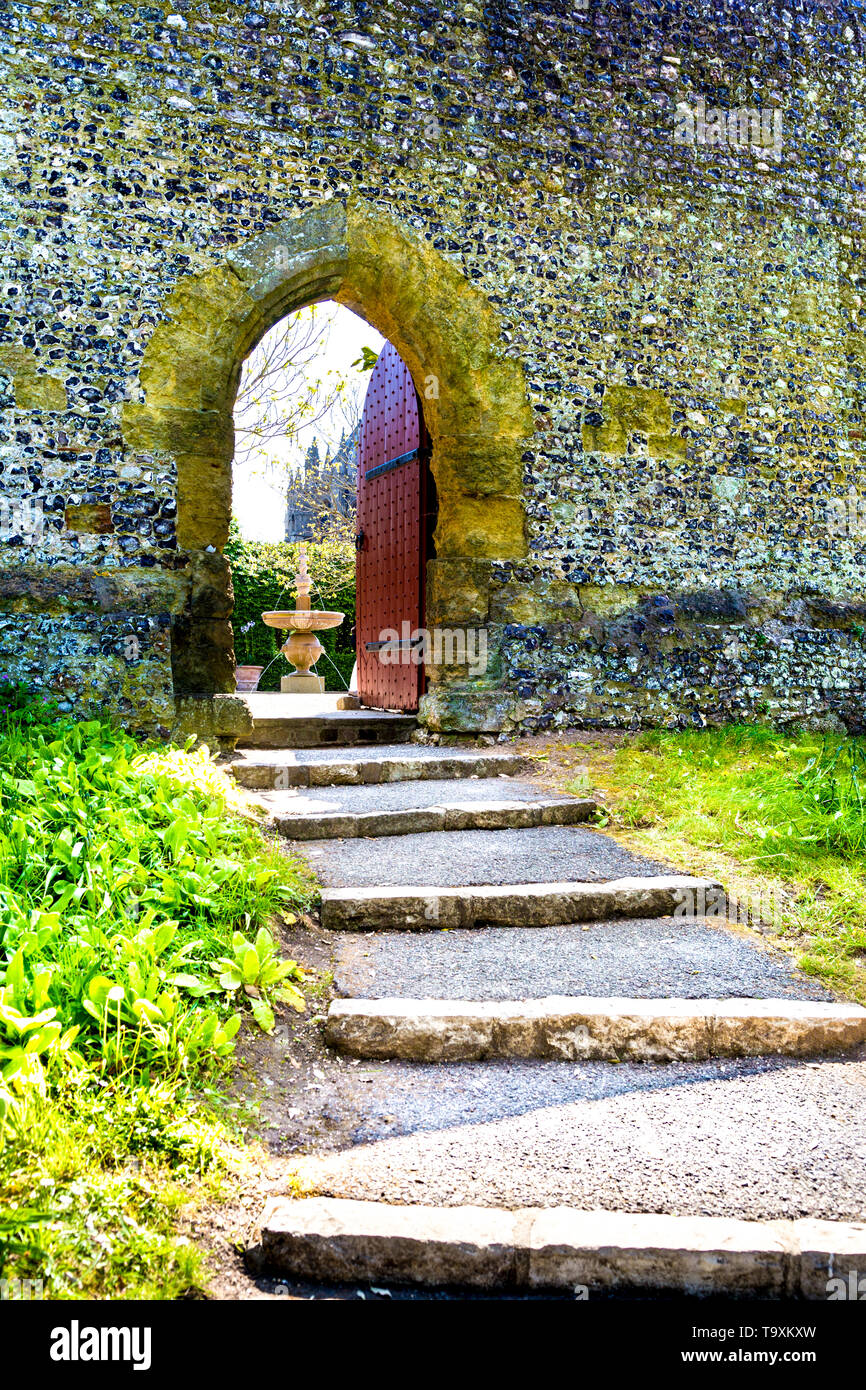 Collezionista Earl's Garden al Castello di Arundel e Arundel, REGNO UNITO Foto Stock