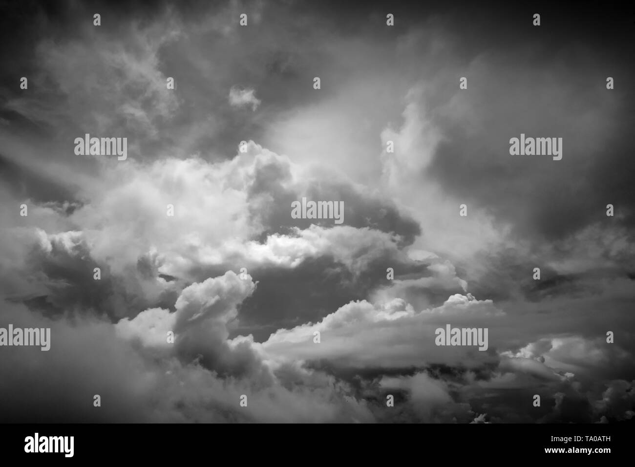 Tempesta perfetta drammatico bacground sky wallpaper Foto Stock
