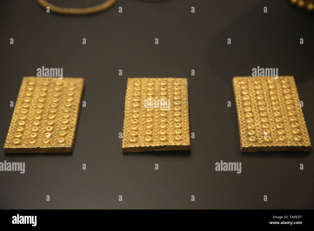 Tesoro di El Carambolo. Tartessian Phoecian e cultura. 5-VII secolo A.C. Camas, Andalusia, Spagna. Museo archeologico di Siviglia. Spagna. Foto Stock