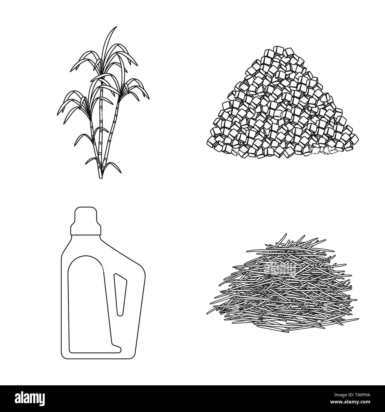 Bush,pezzo,Casa,bagasse,palm,granulata,prodotti chimici,materie,pilastro,blocco,capacità,sinistra,verde,l'india,storage,vicino,l'africa,contenitore,fibre,jaggery,imballaggio,riciclare,crescita,marrone,organico materiale,,ramo,bottiglia,zucchero,campo,impianto,plantation,agriturismo,l'agricoltura,saccarosio,technology,la canna da zucchero, la canna da zucchero,impostare,vettore,icona,immagine,isolato,raccolta,design,l'elemento,graphic,segno,contorno,linea vettori vettore , Illustrazione Vettoriale