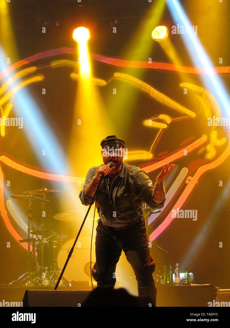 Turbonegro effettuando in corrispondenza di Katalin, Uppsala, Svezia Foto Stock