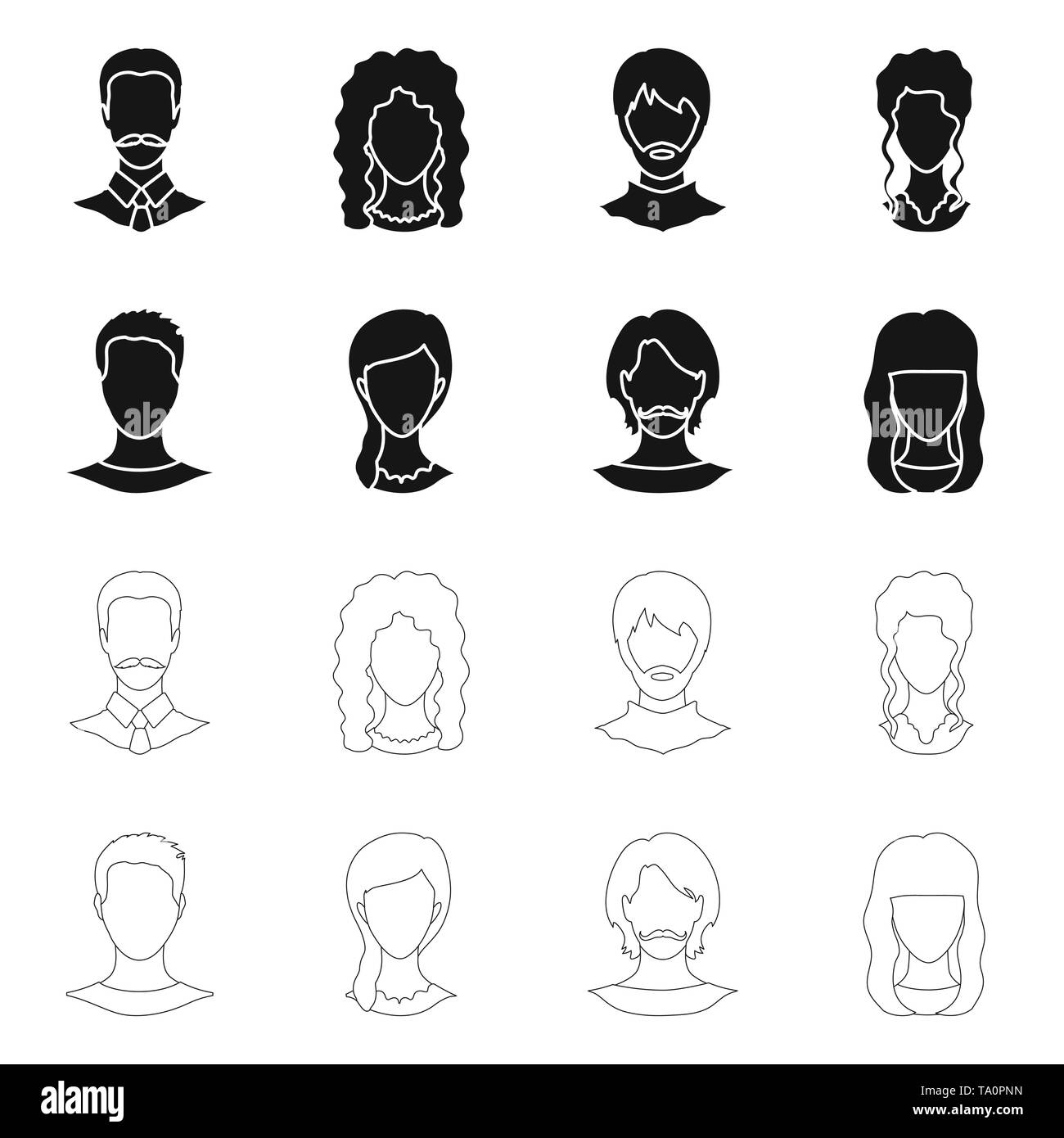 Illustrazione Vettoriale di professionale e foto logo. Set di professionale e stock di profilo illustrazione vettoriale. Illustrazione Vettoriale