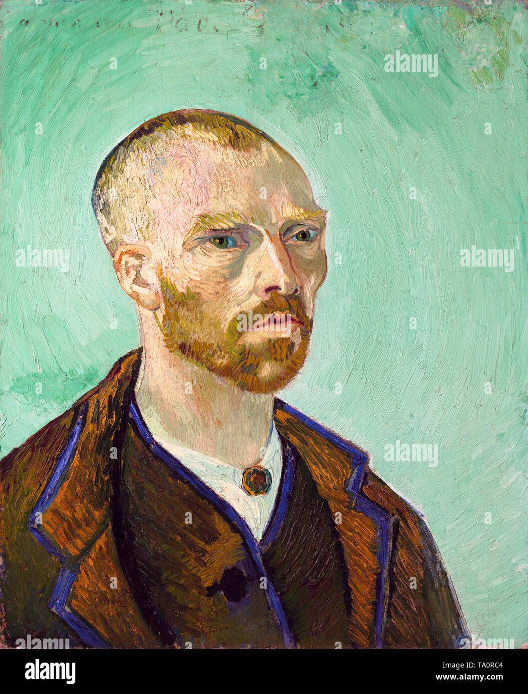 Vincent van Gogh, autoritratto (dedicato a Paul Gauguin), Arles, Settembre 1888 Foto Stock