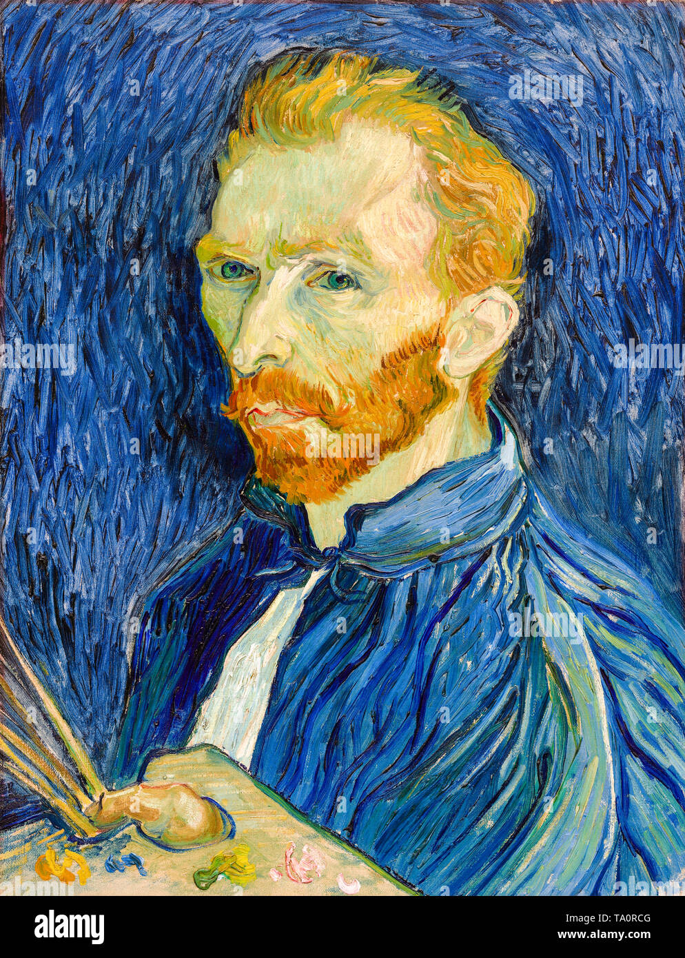 Autoritratto di Vincent van Gogh, 1889 Foto Stock