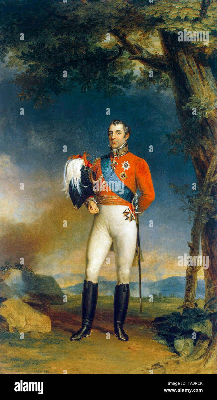 Dipinto ritratto del Duca di Wellington da George Dawe, 1829 Foto Stock