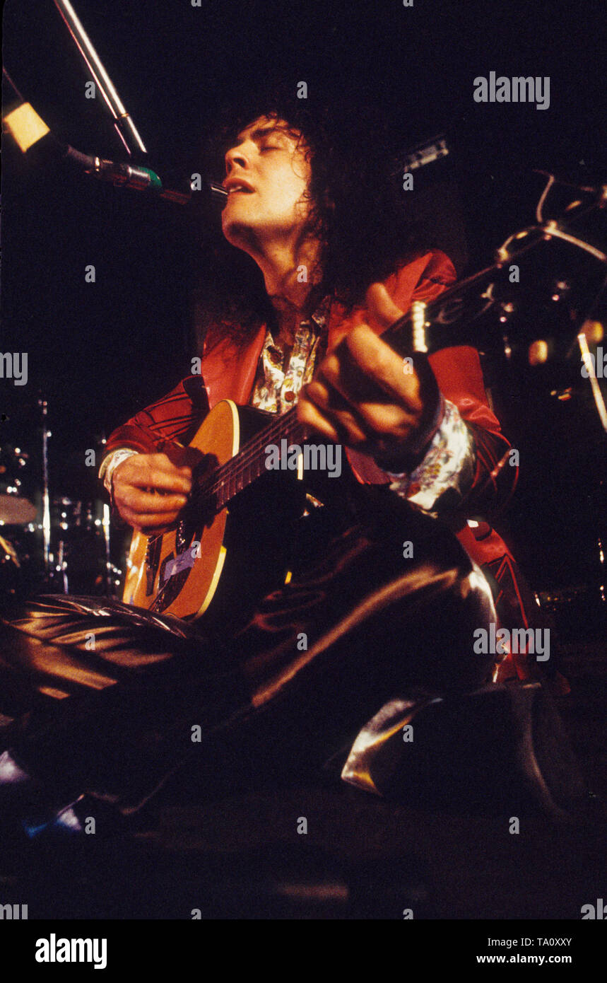 Bolan, Marc Amsterdam, Paesi Bassi - 1972, (foto Gijsbert Hanekroot) Foto Stock