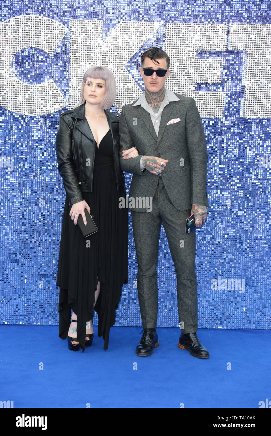 Londra - 20 Maggio 2019: Kelly Osbourne e Jimmy Q assiste la Rocketman premiere del film Foto Stock