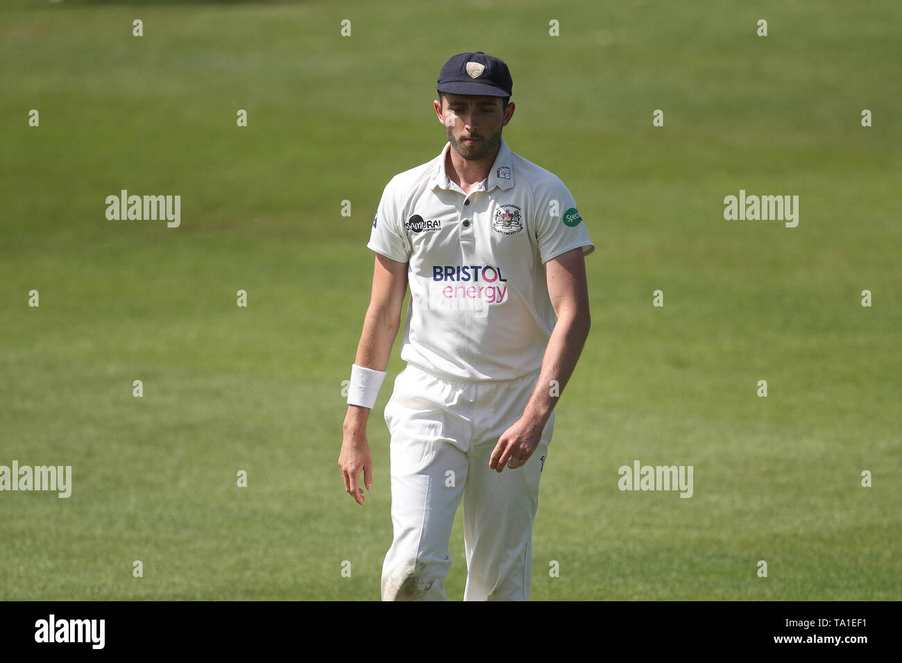 Chester Le Street, Regno Unito. 21 Maggio, 2019. Matt Taylor di Gloucestershire durante la contea Specsavers gara di campionato tra Durham County Cricket Club e Gloucestershire County Cricket Club a Emirates Riverside, Chester le street martedì 21 maggio 2019. (Credit: Mark Fletcher | MI News) Credito: MI News & Sport /Alamy Live News Foto Stock