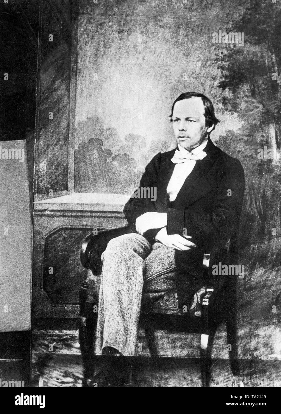 Scrittore russo Fëdor Mikhailovic Dostoevskij (1821 - 1881). Foto Stock