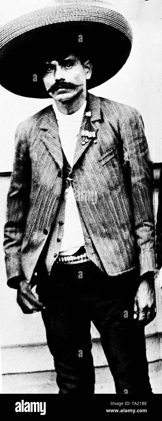 Figura di primo piano nella rivoluzione messicana, Emiliano Zapata Foto Stock Figura di primo piano nella rivoluzione messicana, Emiliano Zapata Foto Stock