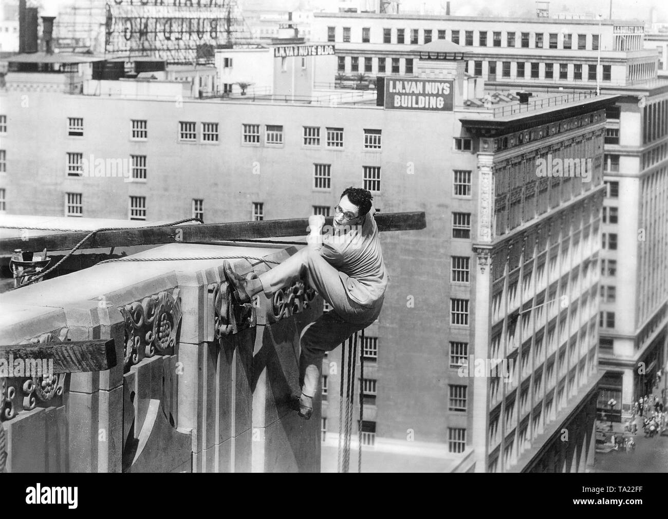 Harold Lloyd nel film di Paramount 'piedi avanti' Foto Stock