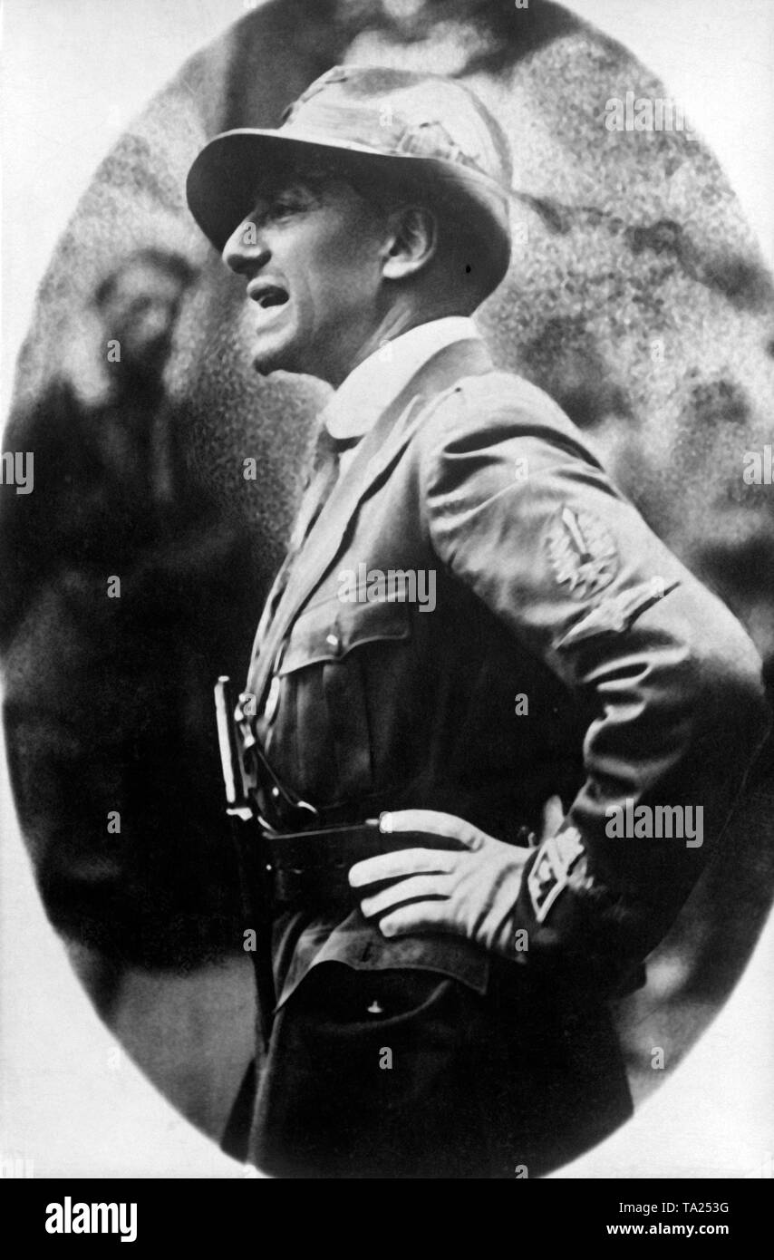 Gabriele D' Annunzio, Italiano scrittore e politico. Immagine non datata. Foto Stock