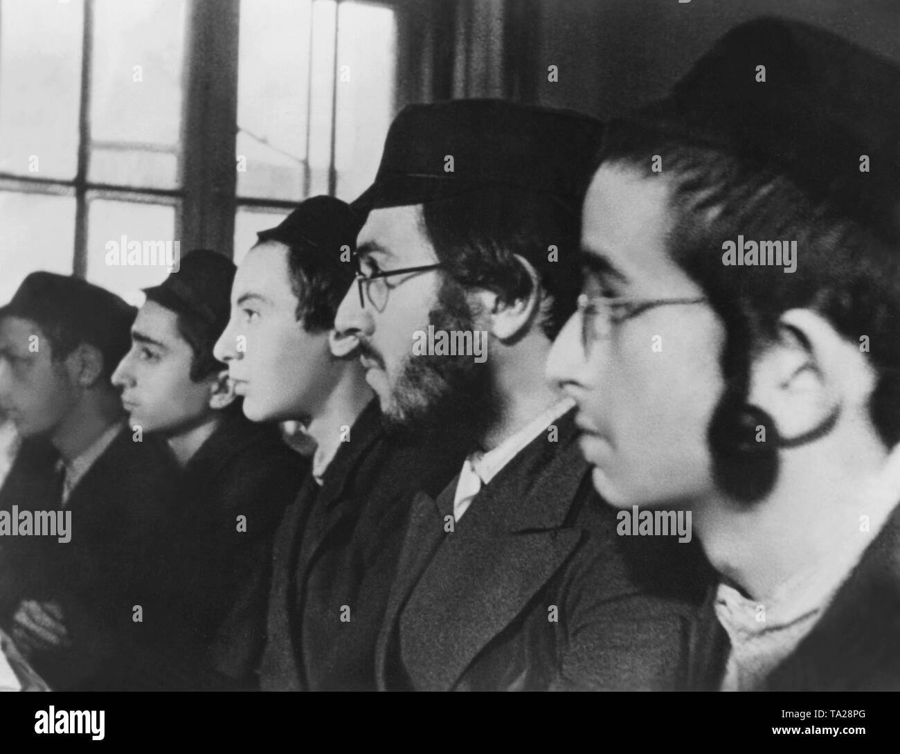 Scena dalla propaganda nazista film 'L'ebreo Eterna", diretta da Fritz Hippler, Germania 1940. Foto Stock