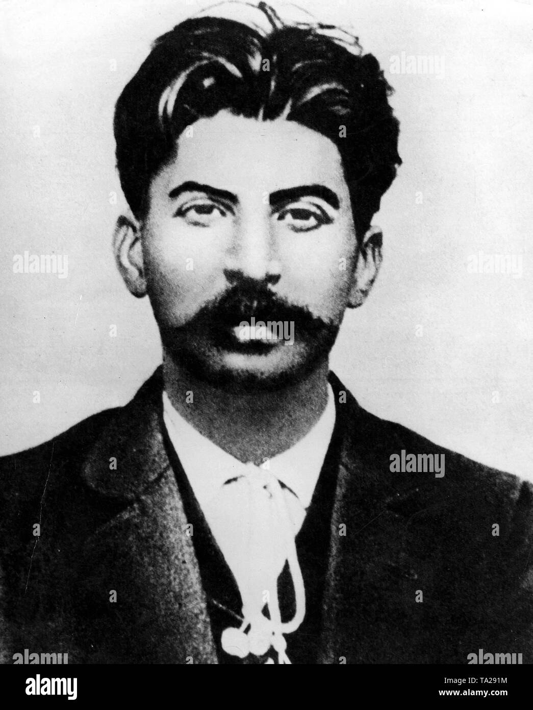 Foto di polizia del rivoluzionario Stalin a partire dall'anno 1911. Foto Stock