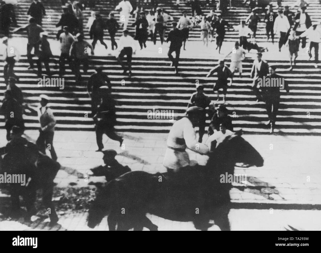 Scena del film 'Battleship Potemkin' shot di Sergei Eisenstein in 1925. Eisenstein racconta la storia dei marinai' ammutinamento sulla Corazzata durante la rivoluzione russa del 1905. Foto Stock
