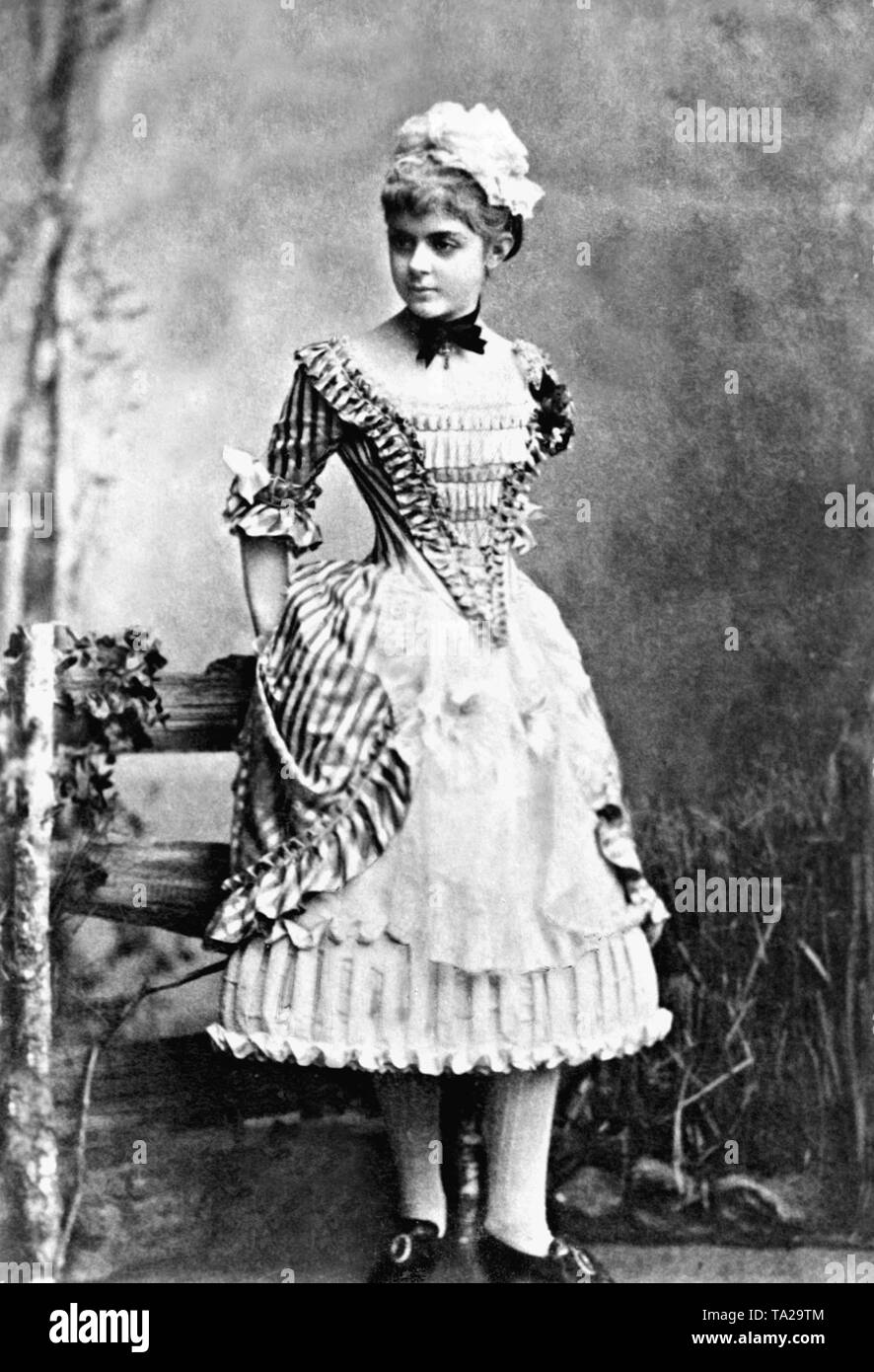 La baronessa Maria von Vetsera (1871-1889), padrona della austriaca del principe ereditario Rodolfo. Ella fu ucciso da Rudolf in Mayerling prima ha commesso suicidio. Foto Stock