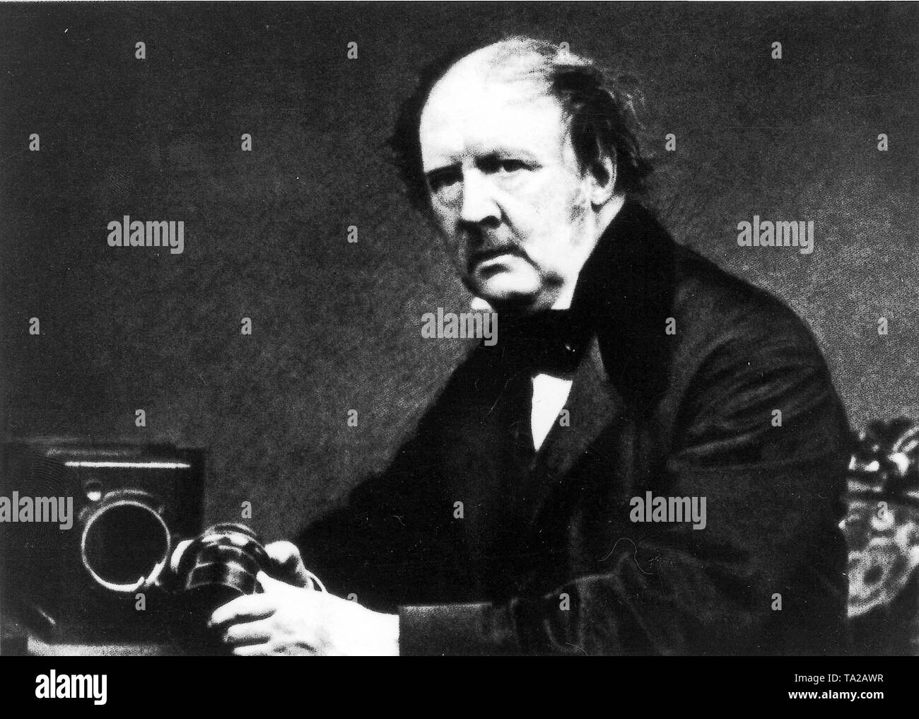 William Henry F. Talbot (1800-1877), inglese pioniere della fotografia, inventore del positivo / negativo processo. Foto Stock
