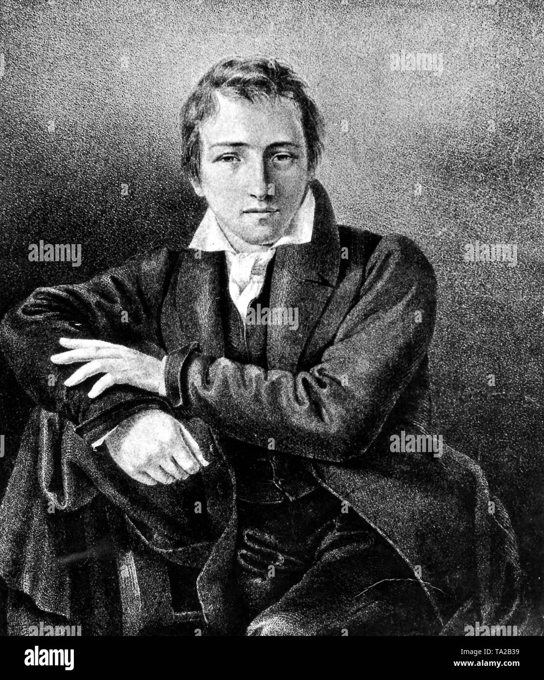 Heinrich Heine (1797-1856), uno scrittore tedesco. Foto Stock